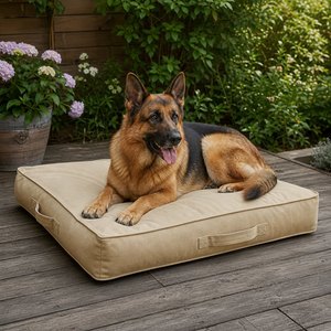 Lit pour chien en toile de coton pour l'extérieur, pour chiens de petite, moyenne et grande taille, confortable, logo personnalisé, vente en gros, base antidérapante, lavable - Product Image 1