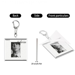 Llavero de acrílico con impresión UV del grupo juvenil de K-pop JiMin V JungKook, colgante de moda coreana, recuerdo para mochila - Product Image 2