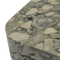 Table basse en marbre texturé naturel de luxe et unique dans le salon Table basse en marbre
