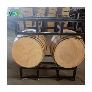 Entrepôt robuste empilable en acier stockage déplacer baril de bourbon casier à vin