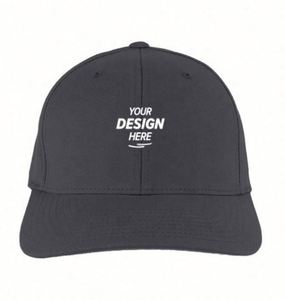 Casquettes de baseball structurées à 5 panneaux avec logo personnalisé Chapeaux en tissu de coton dur avec fermeture arrière à boucle en métal brodée - Product Image 2