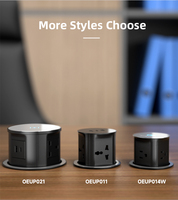JOYE Prise de multiprise encastrée Bureau EU Pop up Socket avec ports USB Ascenseur pneumatique Pop up Outlet Kitchen Island
