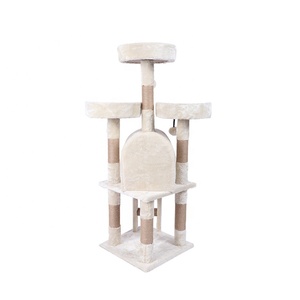 Arañazos de madera piso gato subir marco árboles mascotas muebles torre - Product Image 6