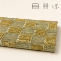 Tissu Jacquard Plissé 100% Polyester à Carreaux, 180 g/m², Largeur 150 cm, Style Rétro Décontracté pour Blouses et Robes Femme et Fille – Vente Directe Usine