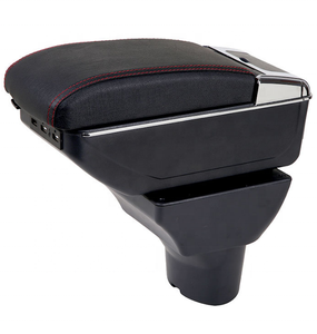 2019 nouveau Design <span class=keywords><strong>cuir</strong></span> voiture Center Console accoudoir boîte de rangement noir Wuling Conferos (Indonésie) - Product Image 2
