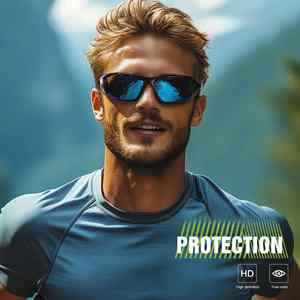 Gafas de Sol Deportivas Polarizadas para Hombre, con Logotipo Personalizado, Venta al Por Mayor 2025, Última Moda, para Conducir y Pescar - Product Image 3
