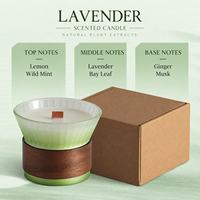 Bougie d'aromathérapie élégante Nénuphar, cadeau décoratif d'ambiance intérieure, petit ornement