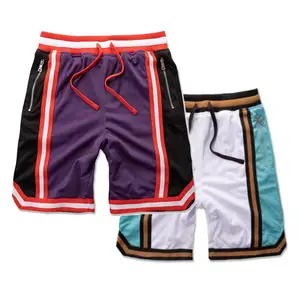 Luson High Performance Mesh Embroidery Custom Basketball Shorts Plain Sportswear Basketball Wear