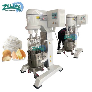 Mélangeur planétaire industriel haute performance 40L/60L à double fouet, vitesse variable en continu, en acier inoxydable, pour <span class=keywords><strong>farine</strong></span>, blé, lait - Product Image 1