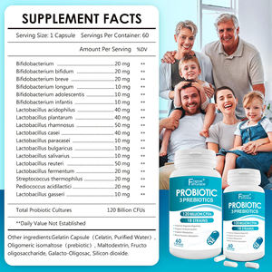 Capsules de probiotiques premium 120 milliards, soutiennent les enzymes digestives pour hommes et femmes, complément probiotique - Product Image 6