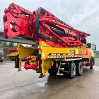 Camion pompe diesel SANY 47m d'occasion à structure durable, Euro 6, débit optimal, prix bas, meilleure offre, fonctionnement efficace