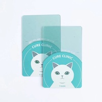 Carte de visite transparente personnalisée CR80 en PVC transparent, impression couleur, logo personnalisé pour l'image de marque d'entreprise
