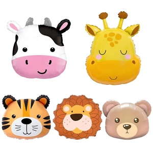 Nouveau ballon jouet en <span class=keywords><strong>film</strong></span> <span class=keywords><strong>d</strong></span>'aluminium à tête <span class=keywords><strong>d</strong></span>'animal de 18 pouces, tête de tigre et tête de lion en forme de fête <span class=keywords><strong>d</strong></span>'anniversaire <span class=keywords><strong>d</strong></span>écoration ballons jouets - Product Image 5
