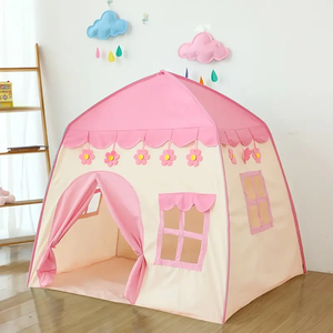 Grande tente de jeu princesse florale rose Château de princesse pour <span class=keywords><strong>filles</strong></span> Petite maison pour garçons et <span class=keywords><strong>filles</strong></span> - Product Image 1