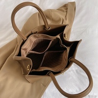 Nouvelle Saison 2026 – Sacs Fourre-Tout Structurés Minimalistes en Cuir Végétalien PU Souple Grande Capacité pour Femmes – Idéaux pour le Travail et le Quotidien