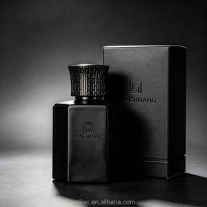 Botella de Perfume de Vidrio Hexagonal de Lujo, Tapa con Logotipo Personalizado por Estampado en Caliente, Frasco de Fragancia Vacío con Caja de Regalo - Product Image 1