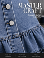 Jupe midi en jean bleu clair taille haute pour femme - Jupes évasées vintage à boutons sur le devant avec ourlet à volants - Coupe trapèze élégante