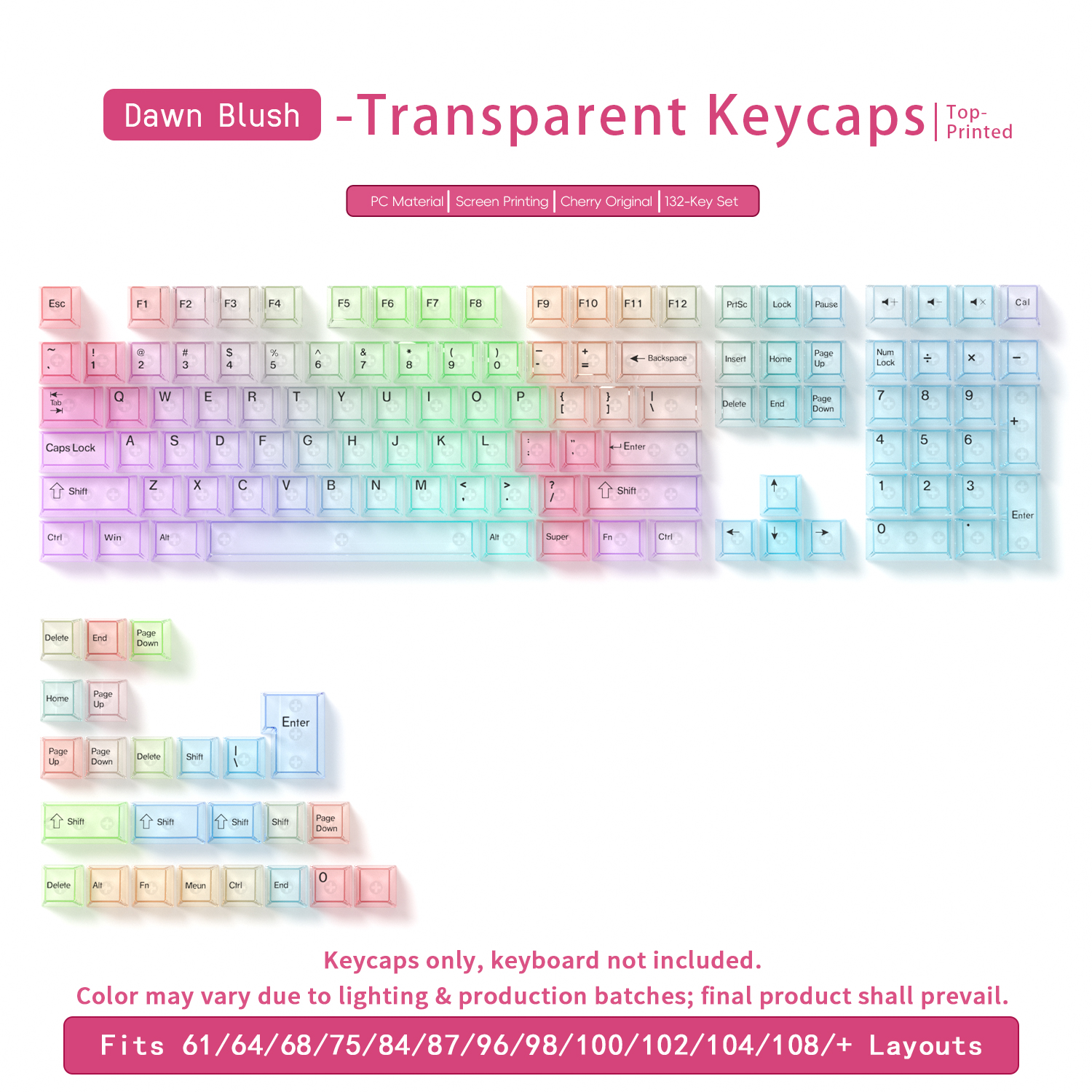 T-YC Dawn Blush Front-Printed