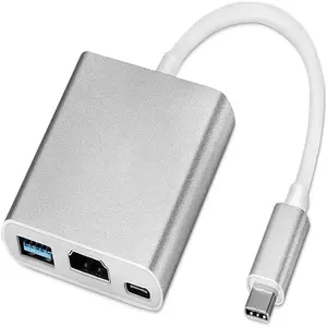 3 in 1 Typ C Adapter Multi port AV Konverter 4K USB 3.0 Typ C zu HDTV mit USB-C Ladeans chluss kompatibel