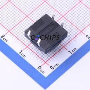 TS-KG10D-BB100F Tactile Switch Through hole Component THT,12x12mm Switch Single Pole Single Throw Round Button 2.5N Through Hole - Product Image 2