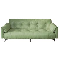 Sofa Bed Lipat Minimalis Modern Motif Awan Warna Krem, Multifungsi untuk Apartemen Sewa dan Ruang Tamu