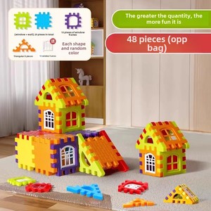 Bloques de construcción educativos coloridos para niños, 50 piezas, rompecabezas, juguetes, partículas de plástico <span class=keywords><strong>grandes</strong></span>, seguridad garantizada - Product Image 6