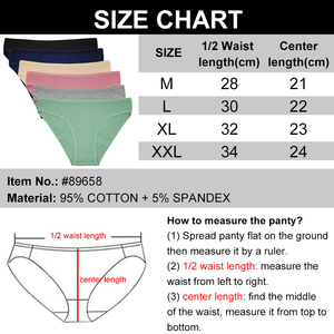 Bayanlar için katı külot toptan pamuk iç çamaşırı kadın yüksek kalite kadın pamuklu külotlar kadın külot - Product Image 2
