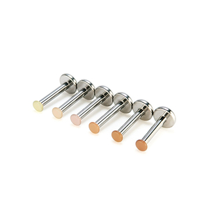 F136 Titanium Invisible Skin Tone Piercing Stud 2mm Mini <span class=keywords><strong>Lip</strong></span> pour Nez Oreille Sourcils - Product Image 1