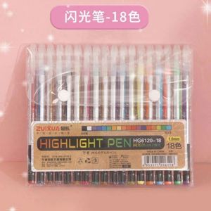 ชุดปากกาเจลพลาสติก 48 สี หัวปากกา 0.3 มม. หมึกสีดำ เป็นมิตรกับสิ่งแวดล้อม กลิตเตอร์นีออน เขียนลื่น ไม่ลบได้ สำหรับสำนักงาน - Product Image 6