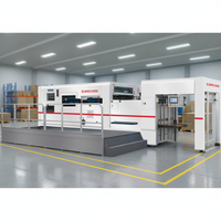 Machine de découpe automatique à grande vitesse avec station de dénudage, machine à plier de 1500 mm pour la fabrication de boîtes en carton ondulé
