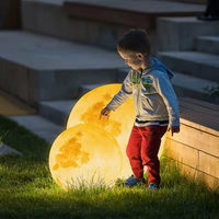 Lampe LED solaire paysagère effet lune pour événements extérieurs, villas, jardins, fêtes, cours – Lumière décorative d'ambiance