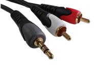 3,5mm PVC Sauerstofffreies Kupferleiter-Audioverlängerungskabel mit Abschirmung, Stereo-Stecker für Audio- und Videogeräte, OEM