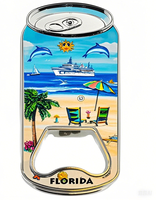Décapsuleur personnalisé en forme de planche de surf, style plage, design moderne, souvenir, aimants de réfrigérateur en métal magnétique