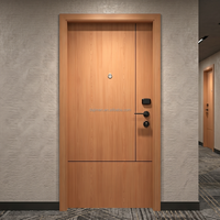 Porte intérieure en bois insonorisée, résistante au feu UL 20 min, pour appartement aux États-Unis, STC 40, porte acoustique à âme pleine en bois massif pour chambre à coucher
