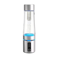 Bouteille d'eau hydrogénée, générateur d'eau hydrogénée 2200PPB en 3 minutes, technologie SPE PEM, machine à eau hydrogénée portable de 14 oz