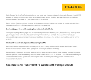 Módulo de Voltaje Inalámbrico V3001, 1000 V CC, Conexión a Aplicación, Registro de 65,000 Lecturas, Monitoreo Remoto - Product Image 5