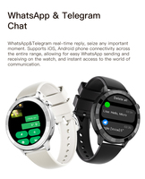 Montre connectée Fashion Gold AI Watch 5 avec écran AMOLED, ChatGPT, NFC, surveillance de la santé, étanche, sportive, pour hommes et femmes