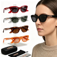 Lunettes de soleil œil de chat multicolores en acétate, polarisées UV400, pour femmes, conduite, voyage, plage, quotidien, extérieur, hommes, logo personnalisé