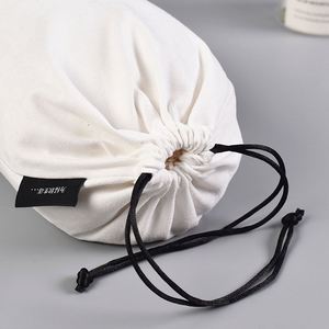 Recyclable Cotton Drawstring <b>Bag</b> with Rope Handle and Hook & Loop Closure-Customizable Size Travel Outdoor Shopping <b>Bag</b> - Product Image 3