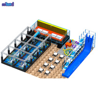 Ensemble complet d'équipements de parcours d'obstacles pour la course, multifonctionnel, certifié, pour l'aventure en intérieur et usage commercial