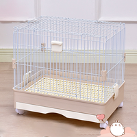 Offre Spéciale cage lapin hamster maison pour animaux de compagnie facile à nettoyer cage pour animaux avec tiroir roue universelle