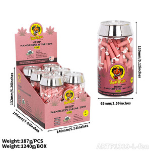 Honeypuff thương hiệu màu hồng trắng nâu phân hủy sinh học vật liệu thân thiện với môi trường than hoạt tính hút thuốc Lá lọc lời khuyên - Product Image 5