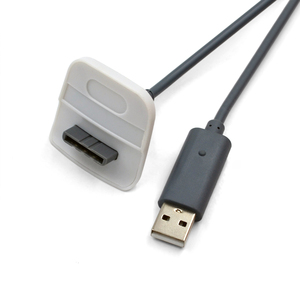 2-in-1 LED照明プラスチック接続ケーブル有線通信<span class=keywords><strong>Xbox</strong></span> <span class=keywords><strong>360</strong></span>ワイヤレスコントローラ用 - Product Image 5