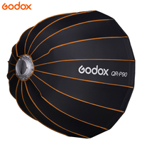Godox Softbox QR-P90 90CM Softbox parabolique profond à dégagement rapide pour éclairage vidéo Monture Bowens Flash de studio
