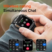 HT46 Nuevo Reloj Inteligente Deportivo para Hombre, Resistente al Agua IP68 con Luz LED, Llamadas Inalámbricas, Reloj Inteligente para Hombre