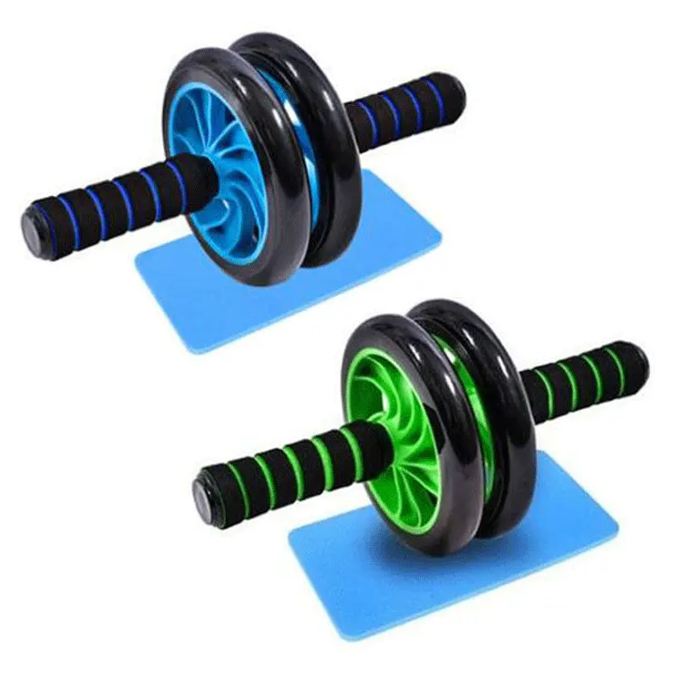 Home Gym Apparatuur Ab Wiel Voor Ab Oefeningen Rekt Kracht Buikspieren Dubbele Abs Roller Wheel