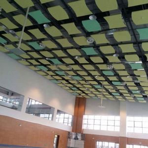 Panneaux composites incombustibles pour plafond acoustique <span class=keywords><strong>de</strong></span> décoration intérieure d'usine chinoise, épaisseur 30 <span class=keywords><strong>mm</strong></span>, panneau nuage - Product Image 1