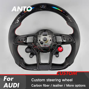 Volant de voiture en fibre de carbone personnalisé avec LED intelligentes, style sportif pour <span class=keywords><strong>Audi</strong></span> R8 <span class=keywords><strong>V10</strong></span> Coupé Spyder RWS 2016-2023 TT <span class=keywords><strong>RS3</strong></span> 4 5 6 7 - Product Image 2