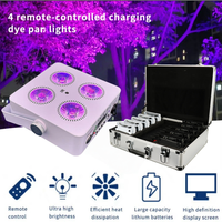 4X18W Uplights batterie sans fil toile de fond RGBWA + UV fête de mariage Dj lumières scène Par sans fil Uplights 10 pièces avec étui