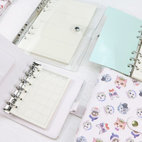 Reliure anneau pour feuilles mobiles, marqueur, A7 A6 A5, remplissage de feuilles, 6 trous, 100gsm, planificateur hebdomadaire, quotidien, réseau de points, papier blanc